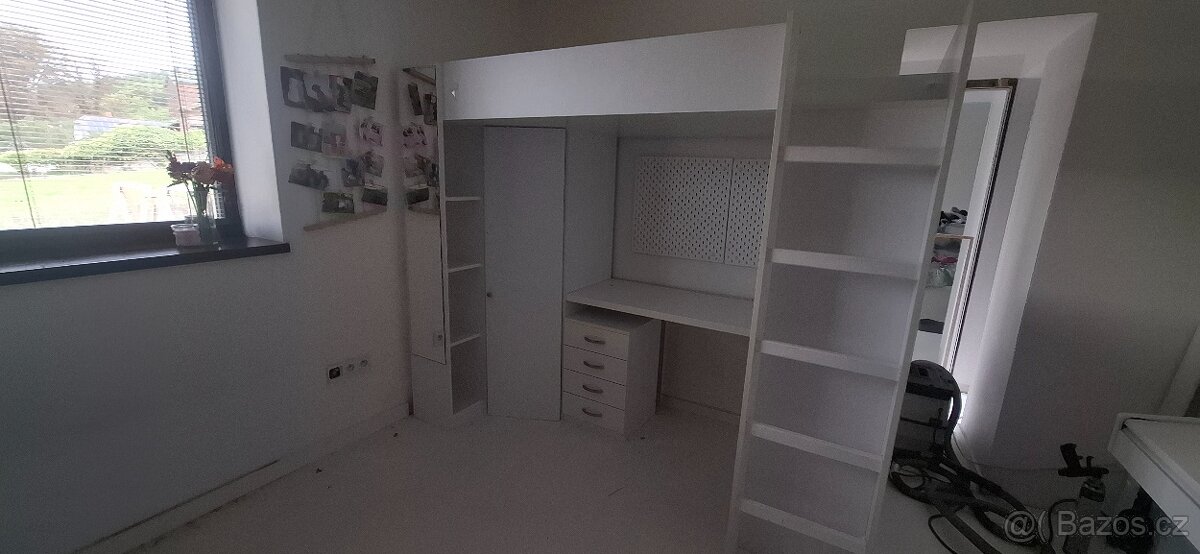 Postel Palanda Patrová postel Psací Stůl Skříň - 9