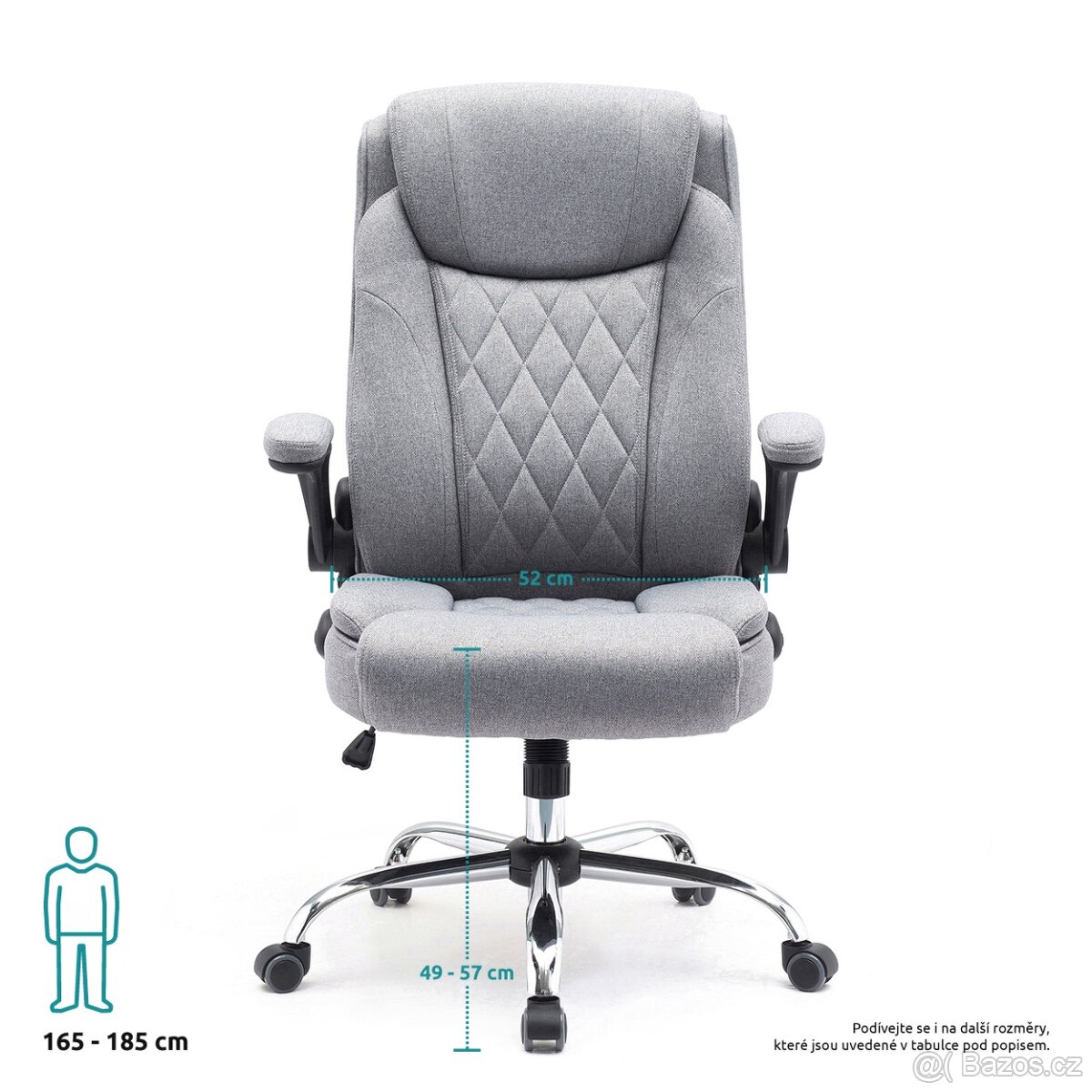 NOVÉ - Kancelářské křeslo COMFORTABLE nosnost 130 kg - 9