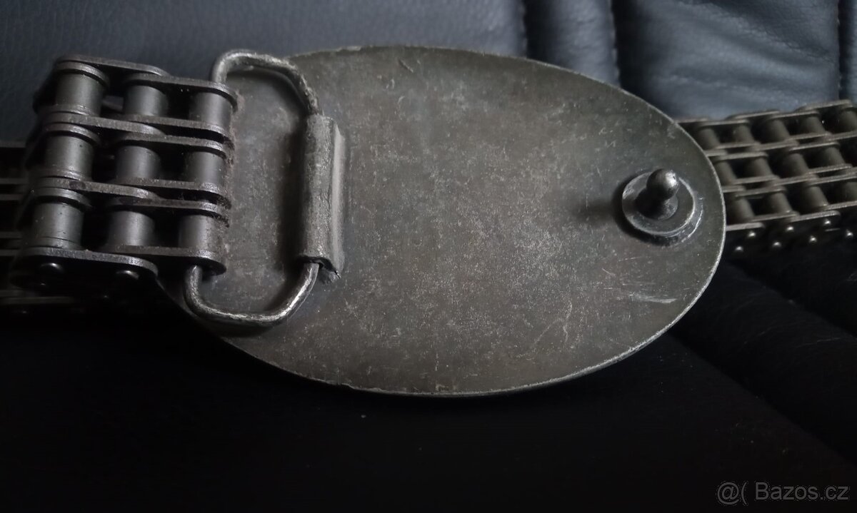 Kožený pásek s přezkou Harley Davidson - 9