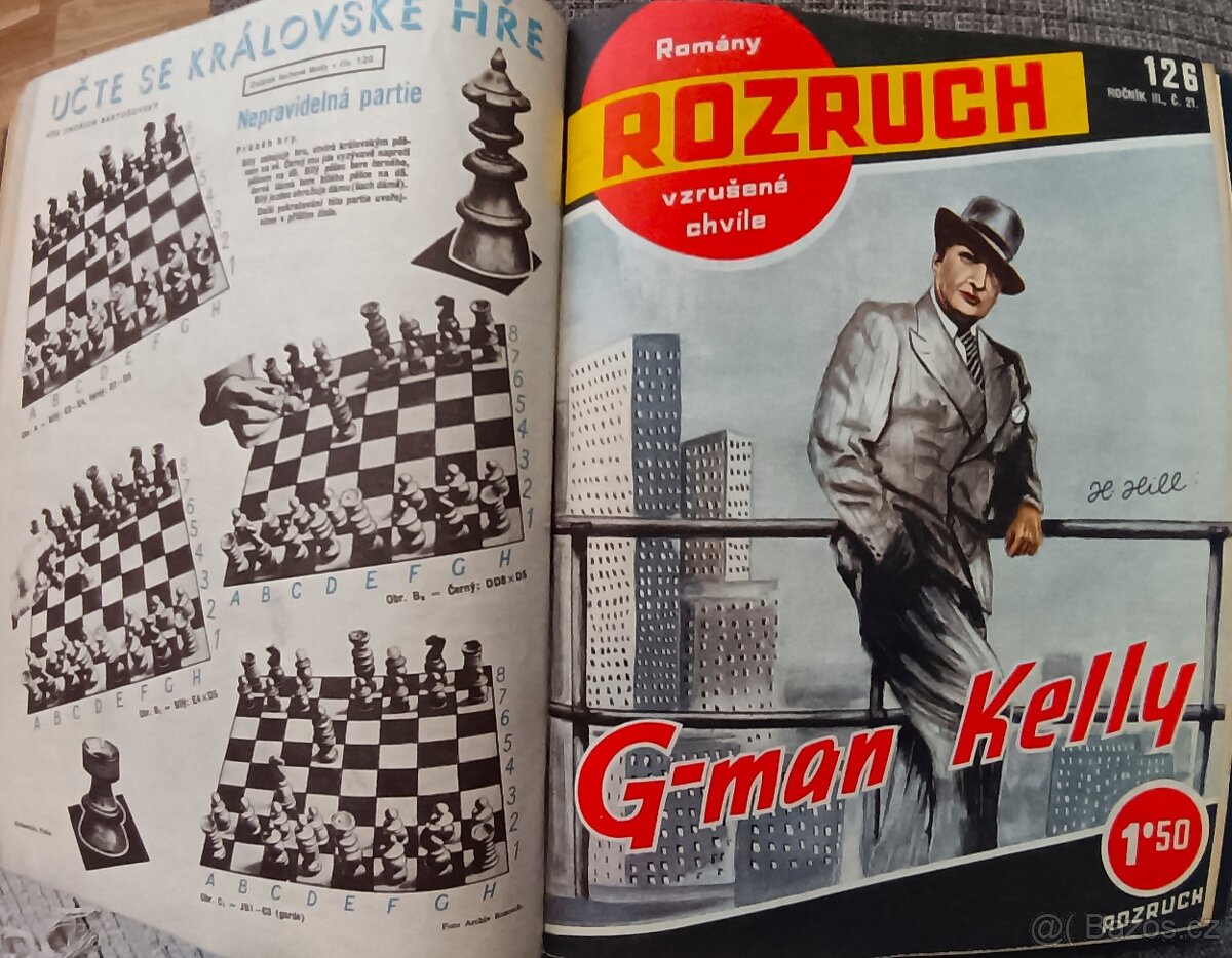 10 x vázaný starý časopis Rozruch 6. - 9