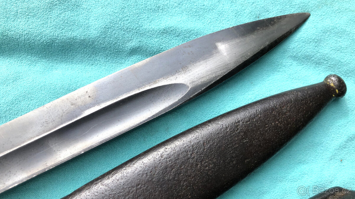 Německý bodák Mauser K98 – značený komplet (2. sv. válka) - 9