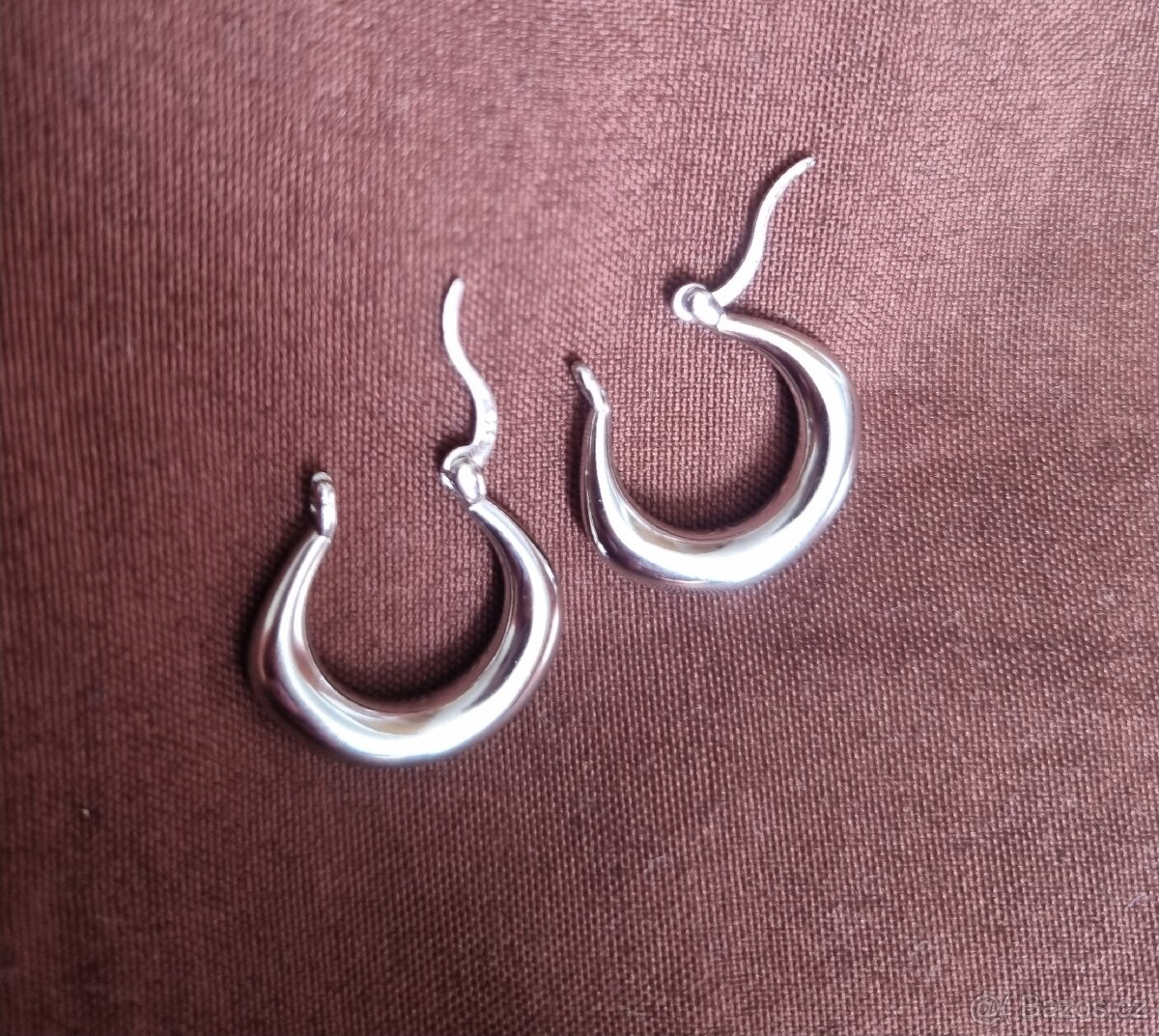 Nové dámské stříbrné náušnice Kulaté 925 kroužky kruhy - 9