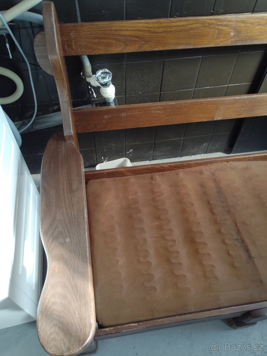 Masivní rám postele / gauče, holandský styl - 9