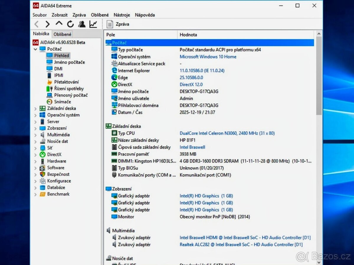 Notebook HP 250 G6 - 9