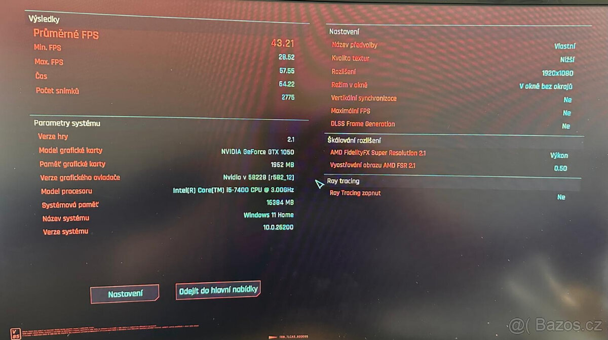 Herní PC - core i5, 16 GB DDR4, Geforce GTX1050, 500GB SSD - 9