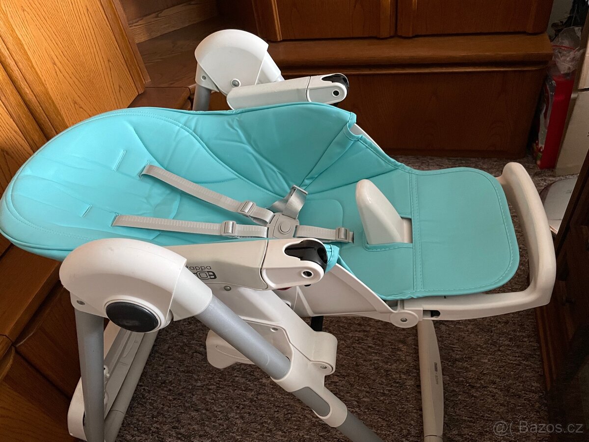 Jídelní židlička Peg Perego modrá/tyrkysová - 9