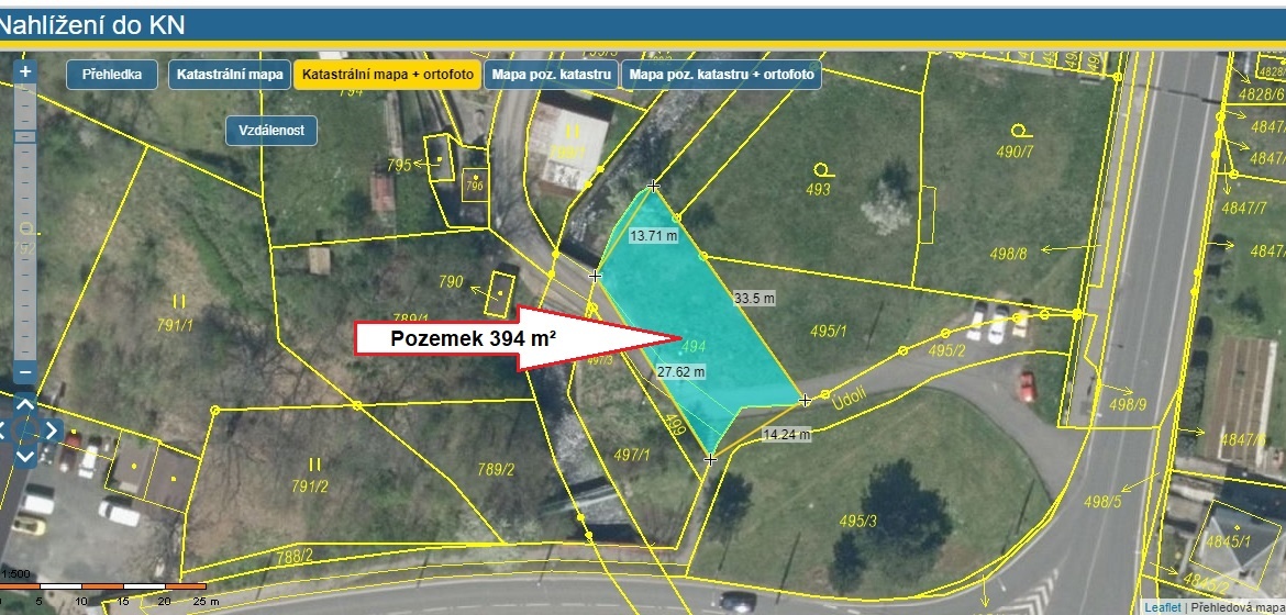 Pozemek 394 m², Ústí nad Labem - 9