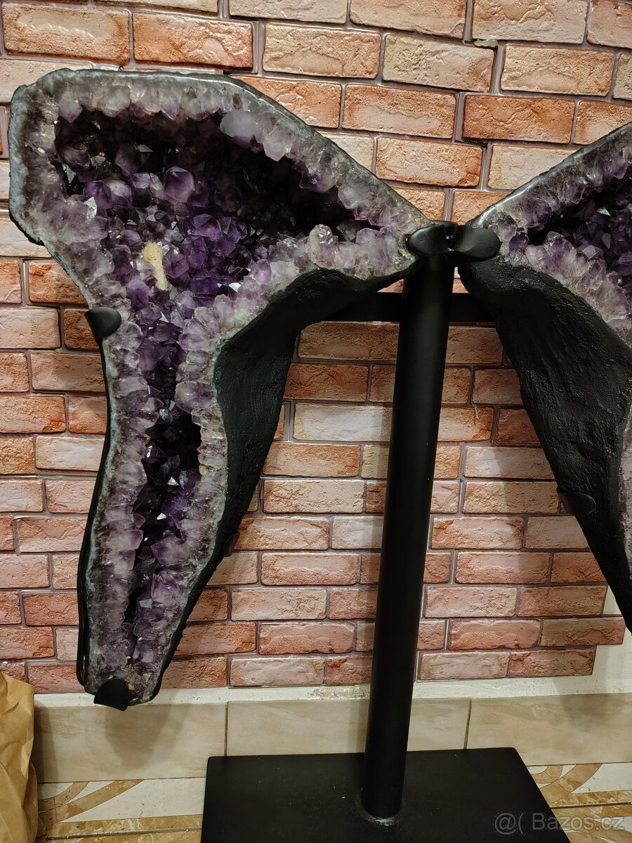 Ametyst motýlí křídla geoda - 9