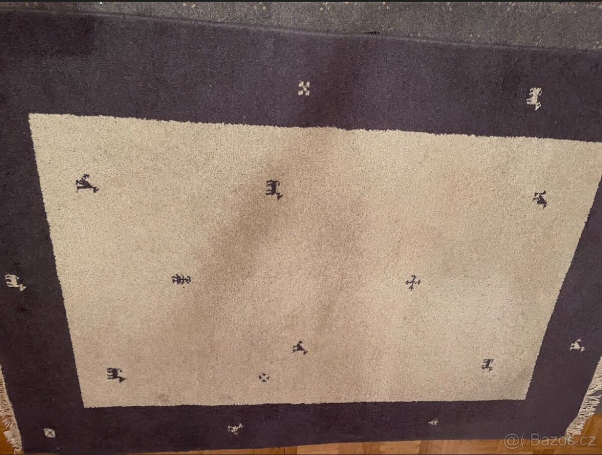 INDO GABBEH ručně vázaný koberec IKEA, 100% vlna,140x200cm - 9