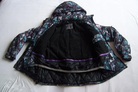 teplá zimní bunda s odepínací kapucí na zip, vel. M - 9