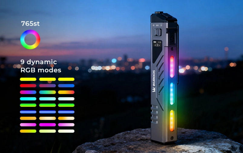 Wurkkos TD11 chytrá OLED 3000L, USB-C,RGB novinka - 9