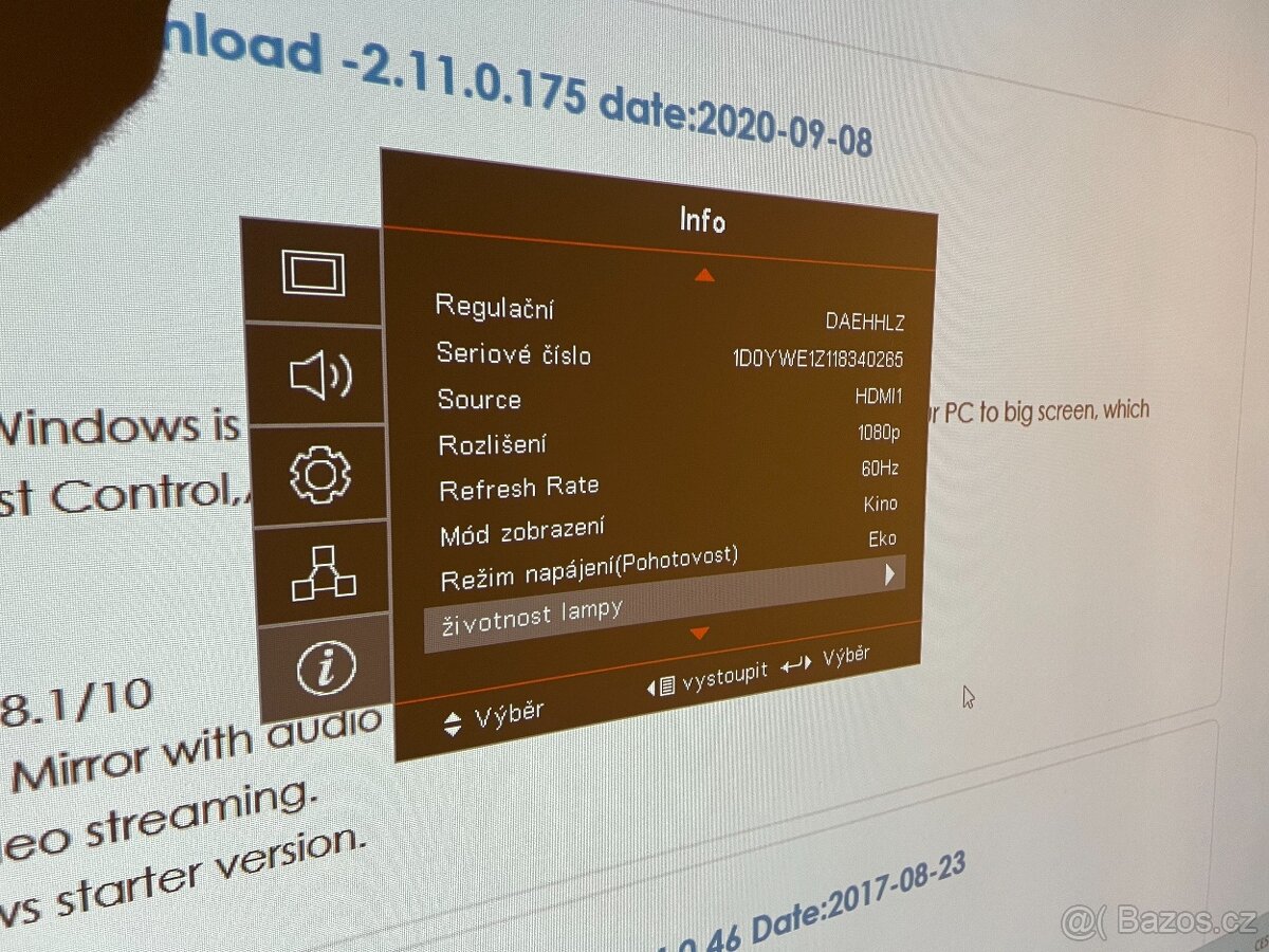 Projektor Optoma EH461, FULL HD, 5000ANSI, 3D, - 9