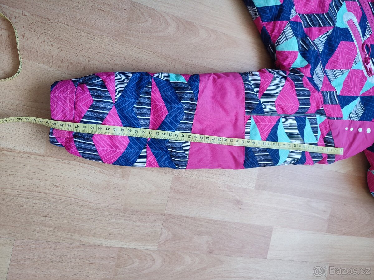 Dívčí zimní bunda vel. 134/140 + rukavice - 9