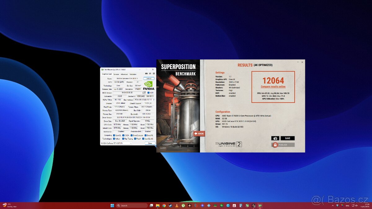 ASUS TUF GeForce RTX 3070 Ti OC 8GB - 9