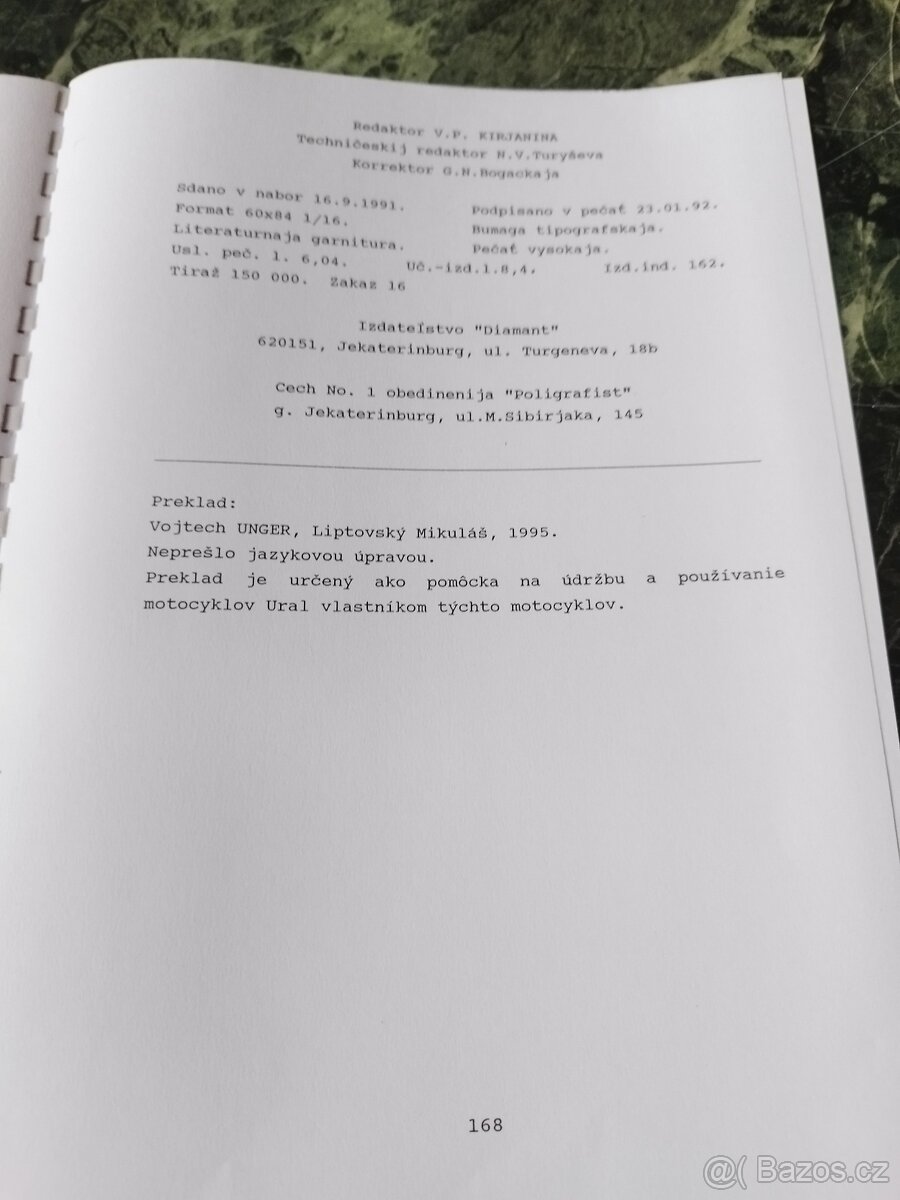 Ural 650-příručka na ůdržbu a provoz - 9