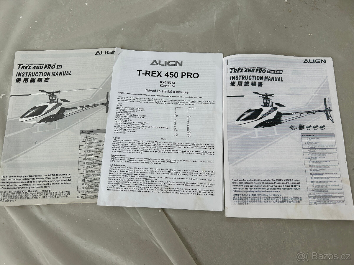 RC model vrtulníku ALIGN TRex 450 PRO - 9