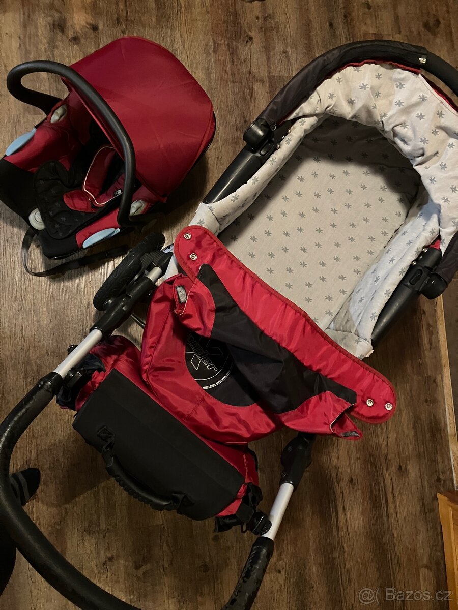 Kočárek X-LANDER, trojkombinace, kompletní - 9