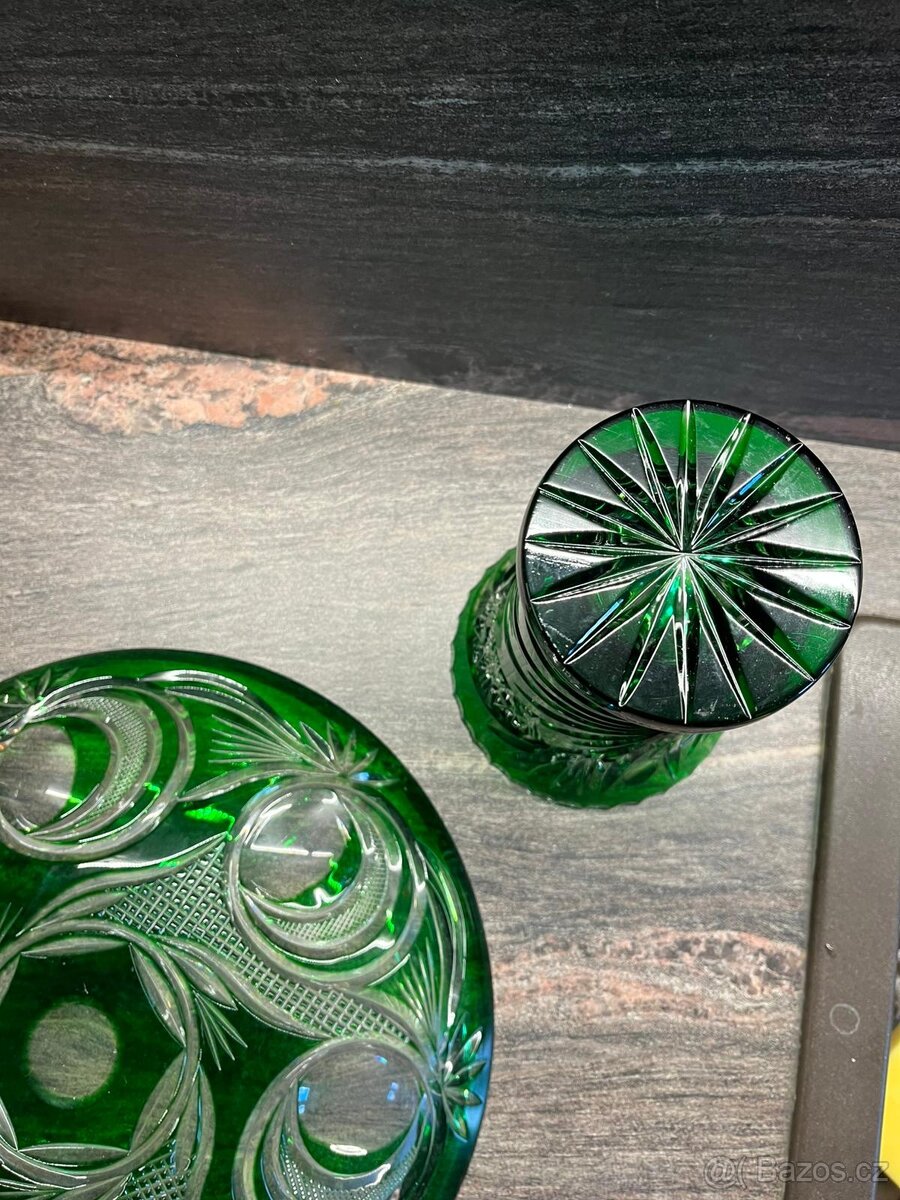 Skleněná váza a mísa asi ceasar crystal - 9