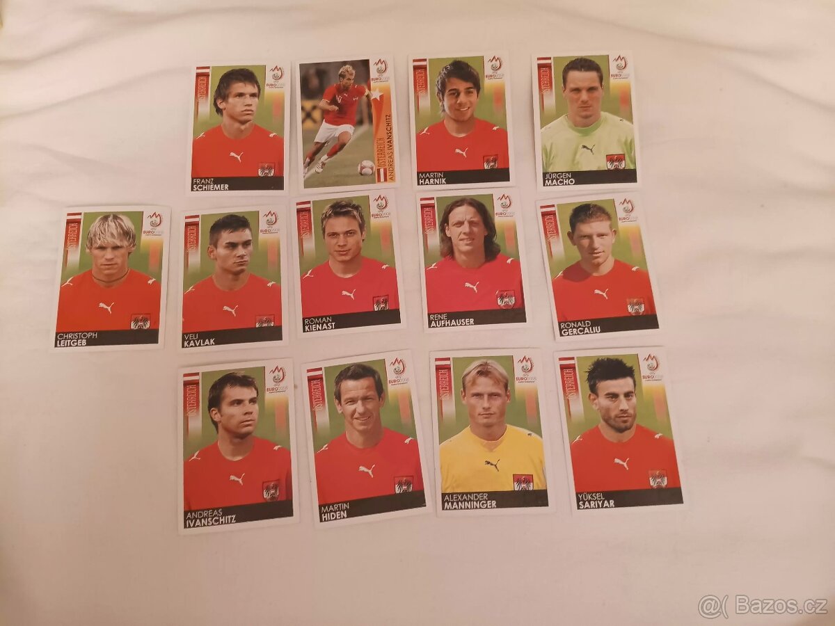Sběratelské kartičky UEFA 2008 - 9