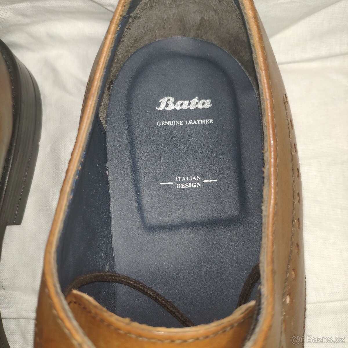 ❗❗BAŤA, VELIKOST 46, PÁNSKÉ HNĚDÉ POLOBOTKY❗❗ - 9