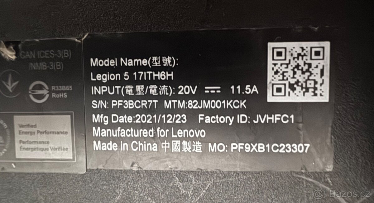 Notebook Legion s nefunkční zvukovkou - 9