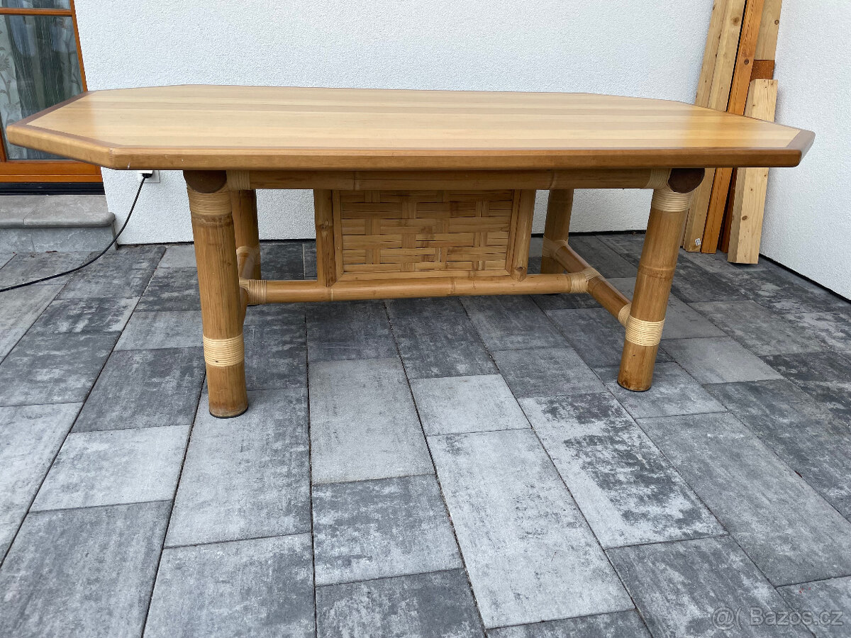 Jídelní stůl Sole Mio 211 x 126cm - masivní bambus - 9
