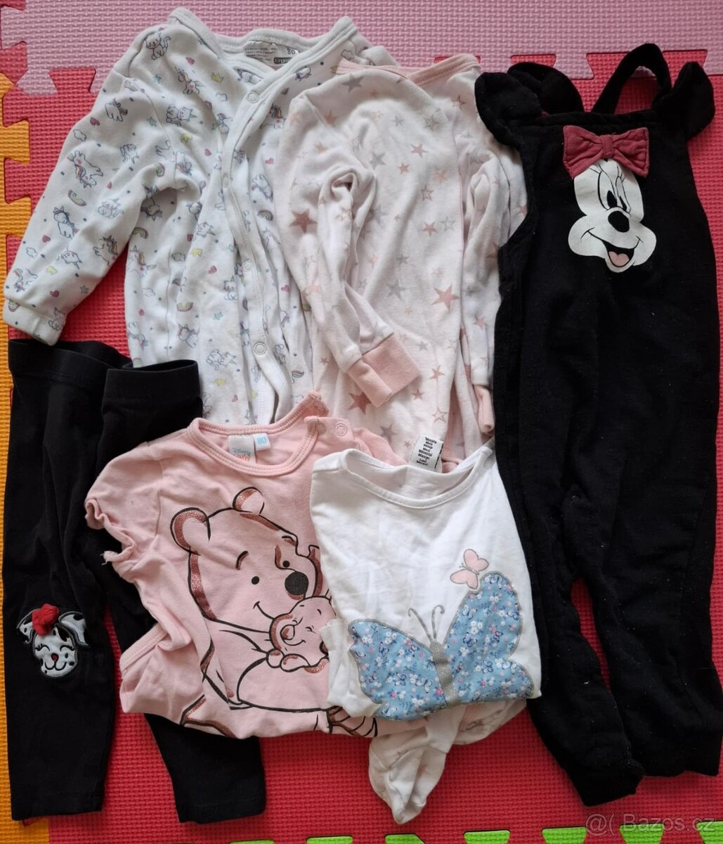 Mix oblečení pro holčičku 0-1 rok, vel 50-80 - 9