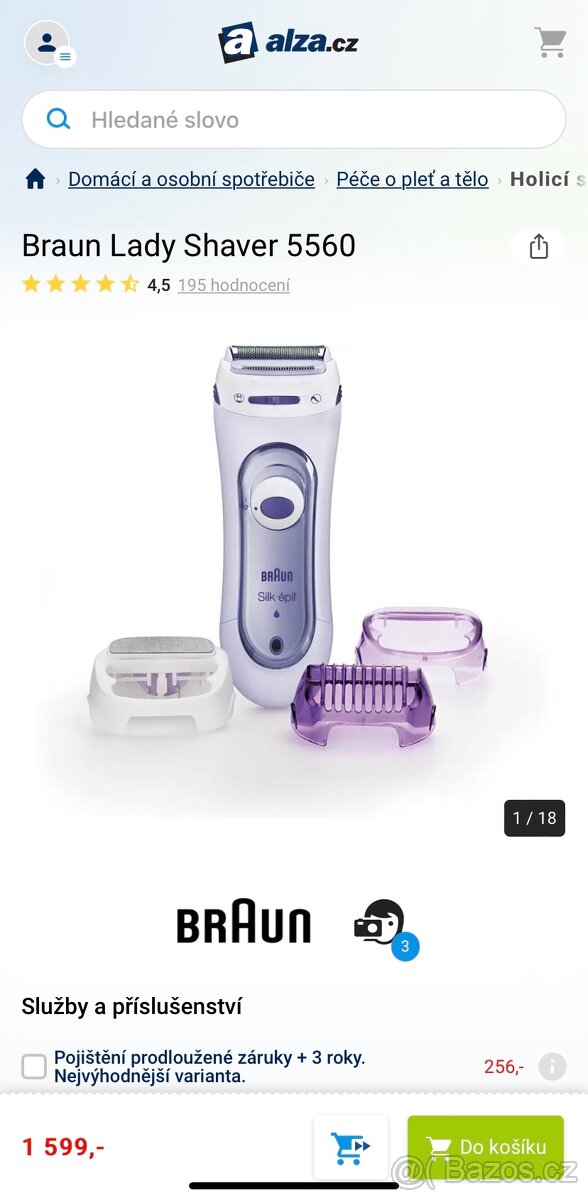 Damský holící strojek Braun Lady Shaver 5560 - 9