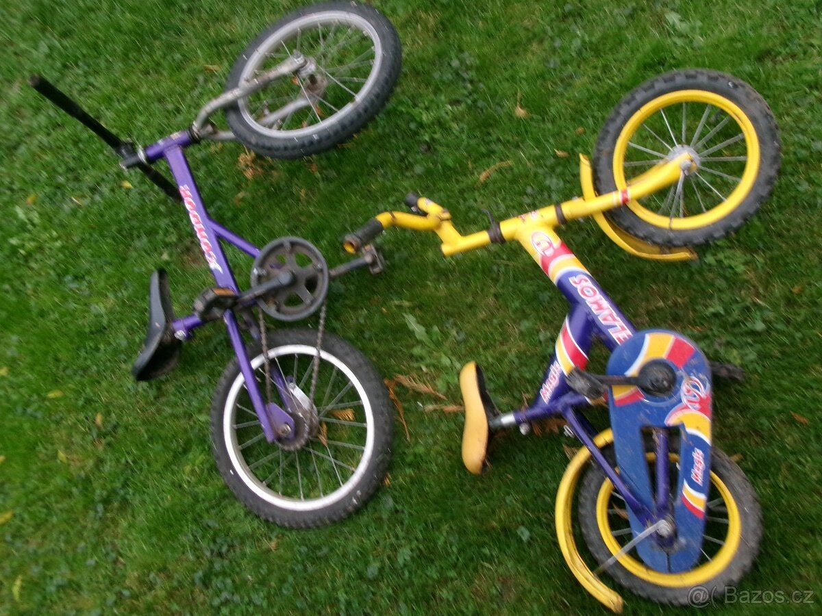 prodám čtyřkolová dětská kára, stará dětská šlapací tříkolka - 9