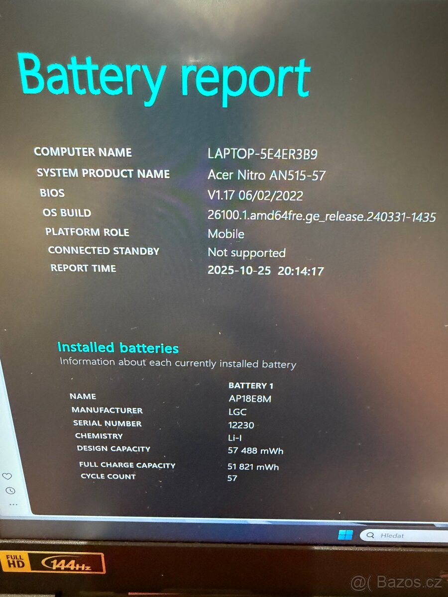 Acer Nitro 5 AN515-57 – i7 - 9