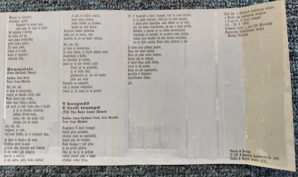 MC kazeta Ivana Mládka - v hospodě u 6 trampů - 9