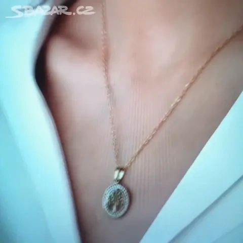 Set náušnice+řetízek s přívěškem+náramek - 9