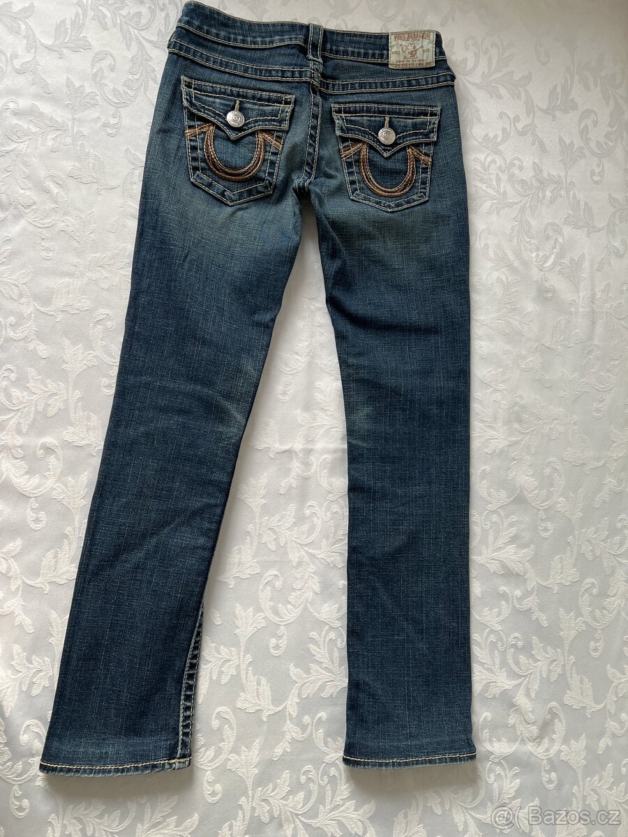 True Religion - dáms. džíny USA, vysoká PC - vel. 28 - 9
