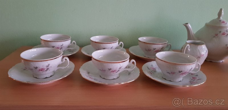 Čajová a kávová souprava růžičky Bernadotte - 9
