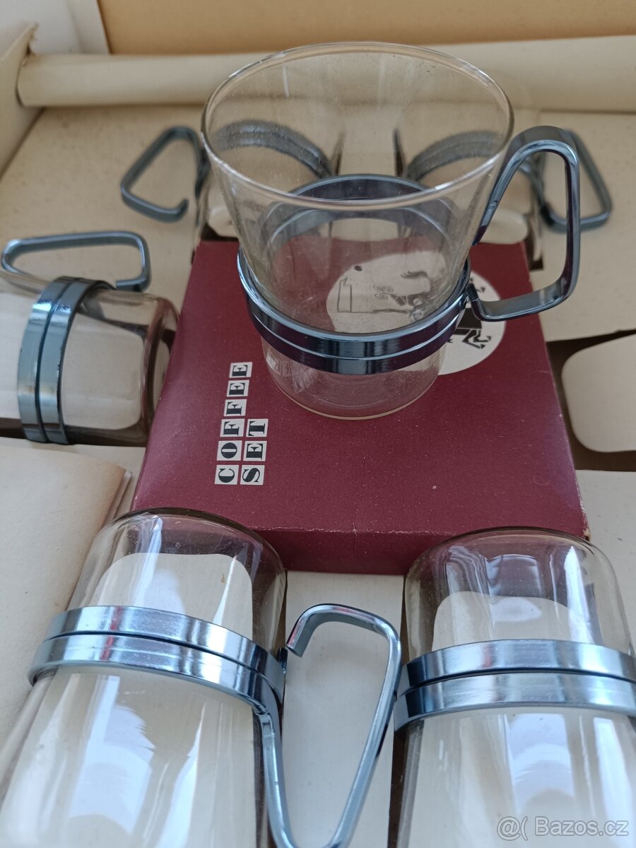 Staré nové retro sklo porcelán - 9