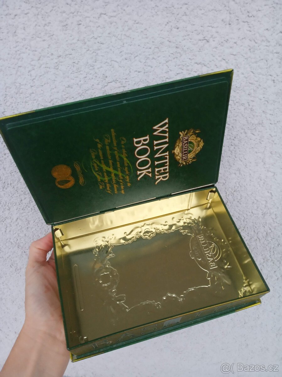 Krabičky dózy plechové kartonové od čajů - 9