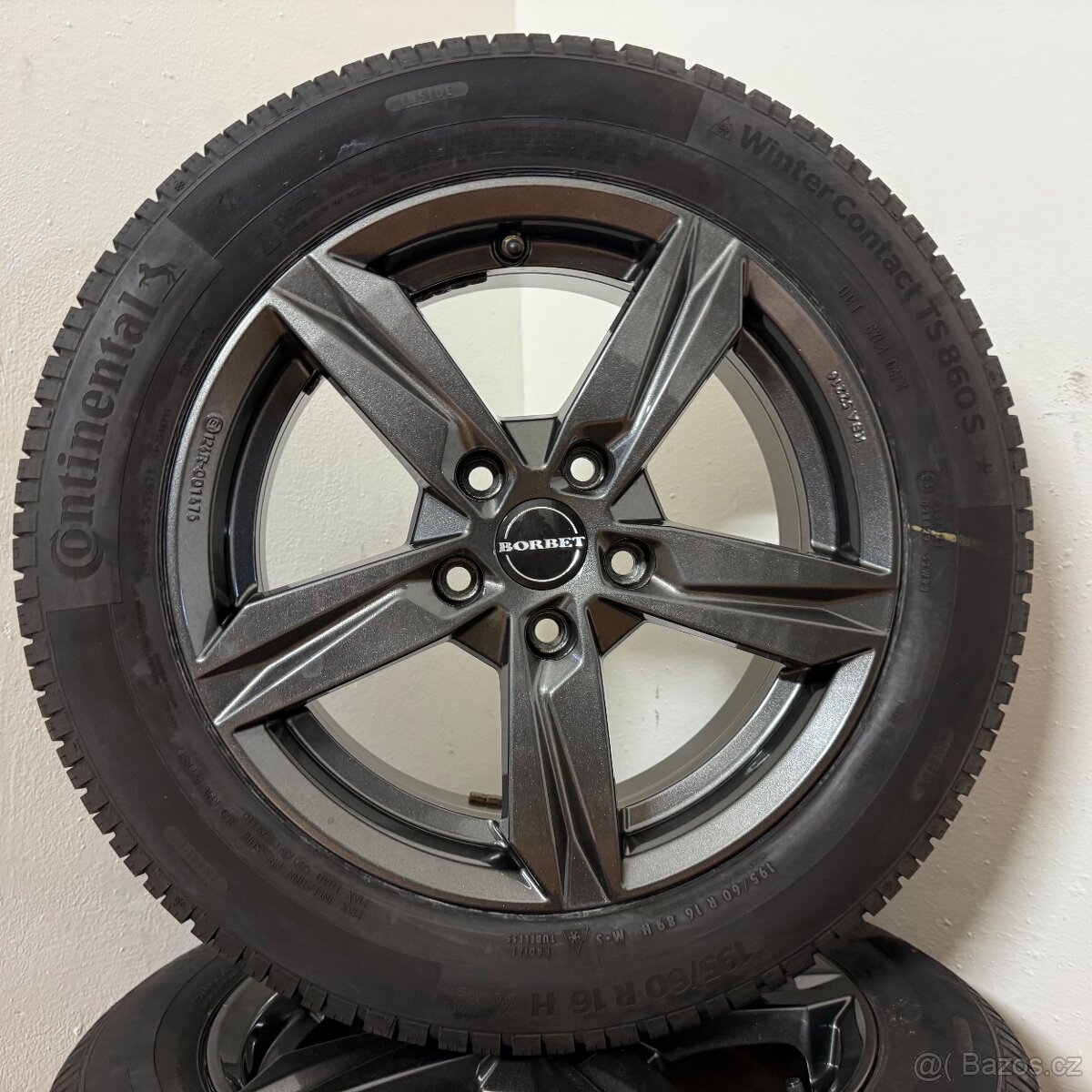 AUDI A3/VW 5x112 R16 ET46+ZIMNÍ 195/60R16 8/6,5mm - 9