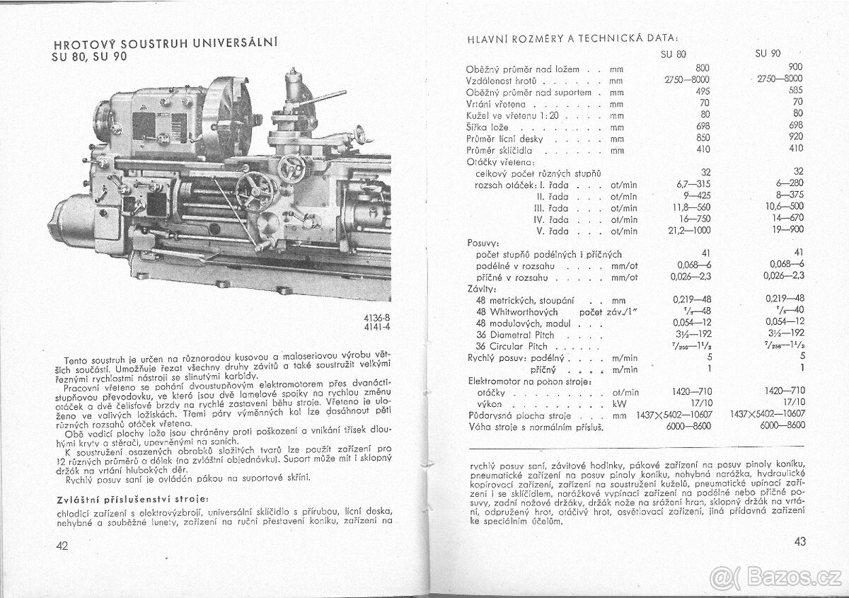 Hrotový soustruh SU80/2000 - 9