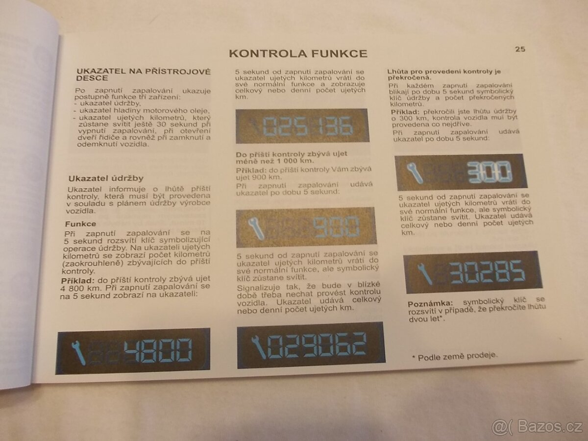 Peugeot 206 a 206SW příručka na obsluhu česky návod uživatel - 9