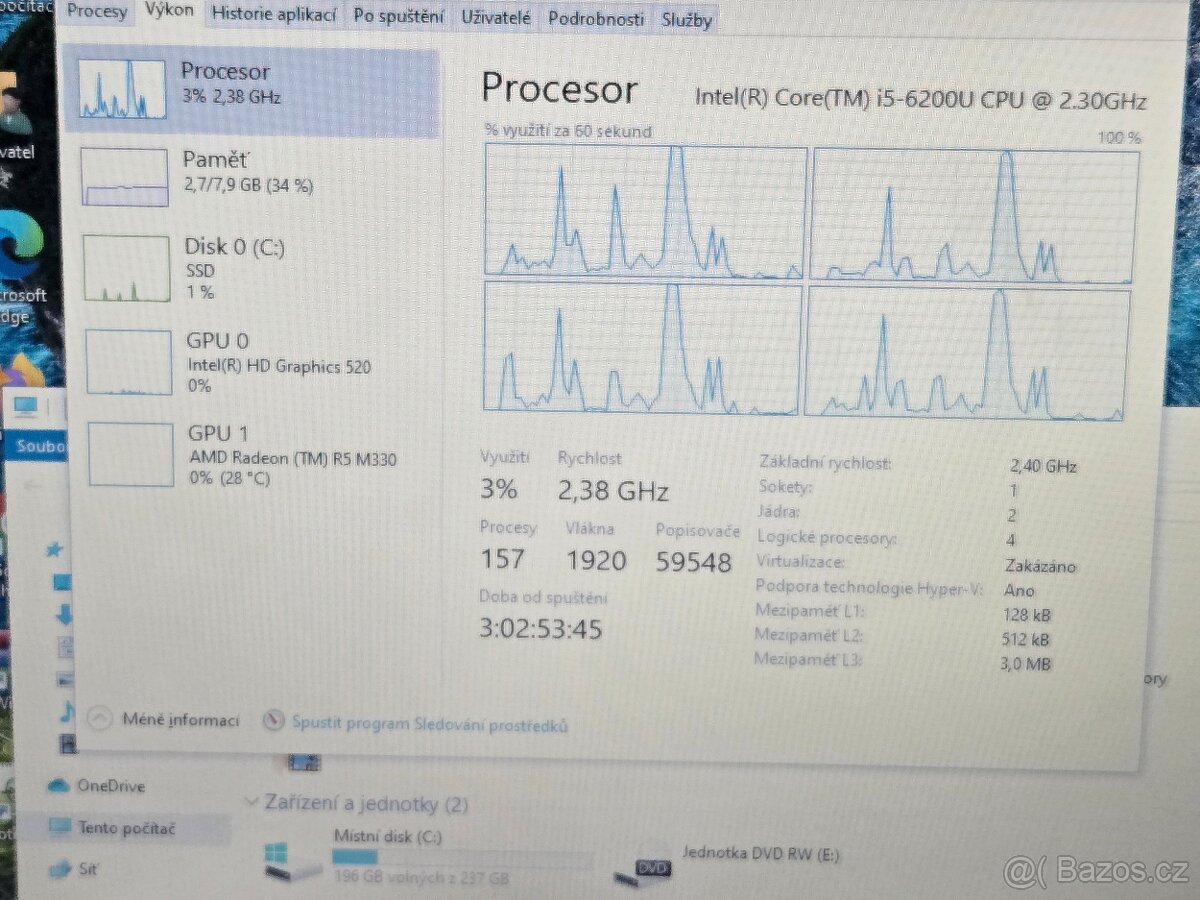 PRODÁM Lenovo B51-80 (i5,8GB,256GB SSD,AMD R5 M330) - 9