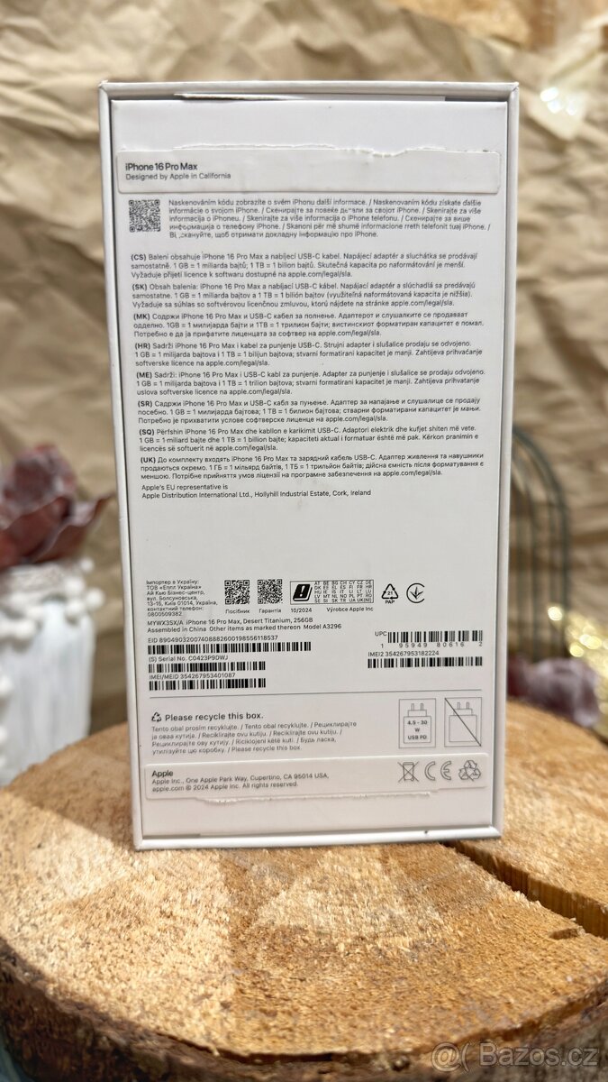 Apple iPhone 16 Pro Max 256GB Desert Titanium Perfektní stav - 9