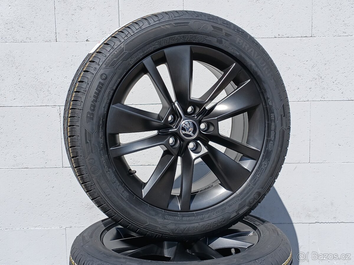 Pěkná nová letní orig alu Škoda Karoq 215/55/17 - 9