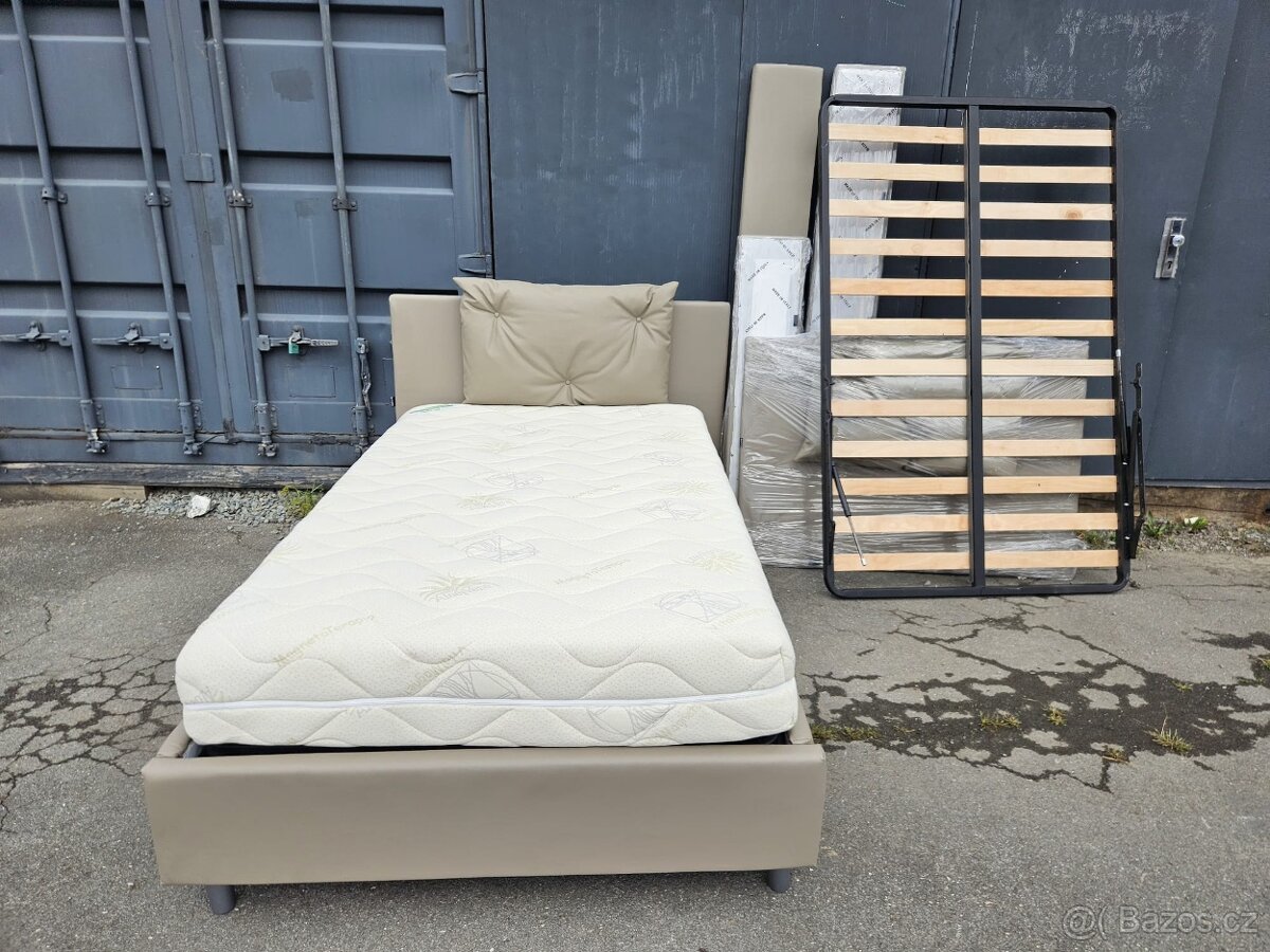 Gauč čalouněný, koženkový - 9