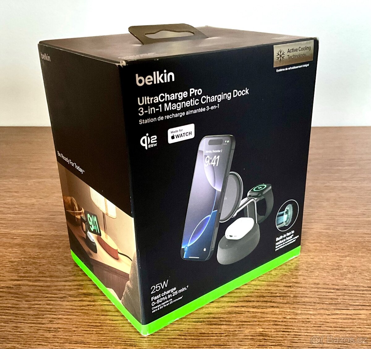 Nabíječka Belkin UltraCharge PRO Qi2 25W 3v1 - 9
