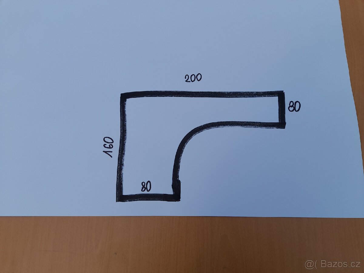 Rohovy psaci kancelarsky stul - 9