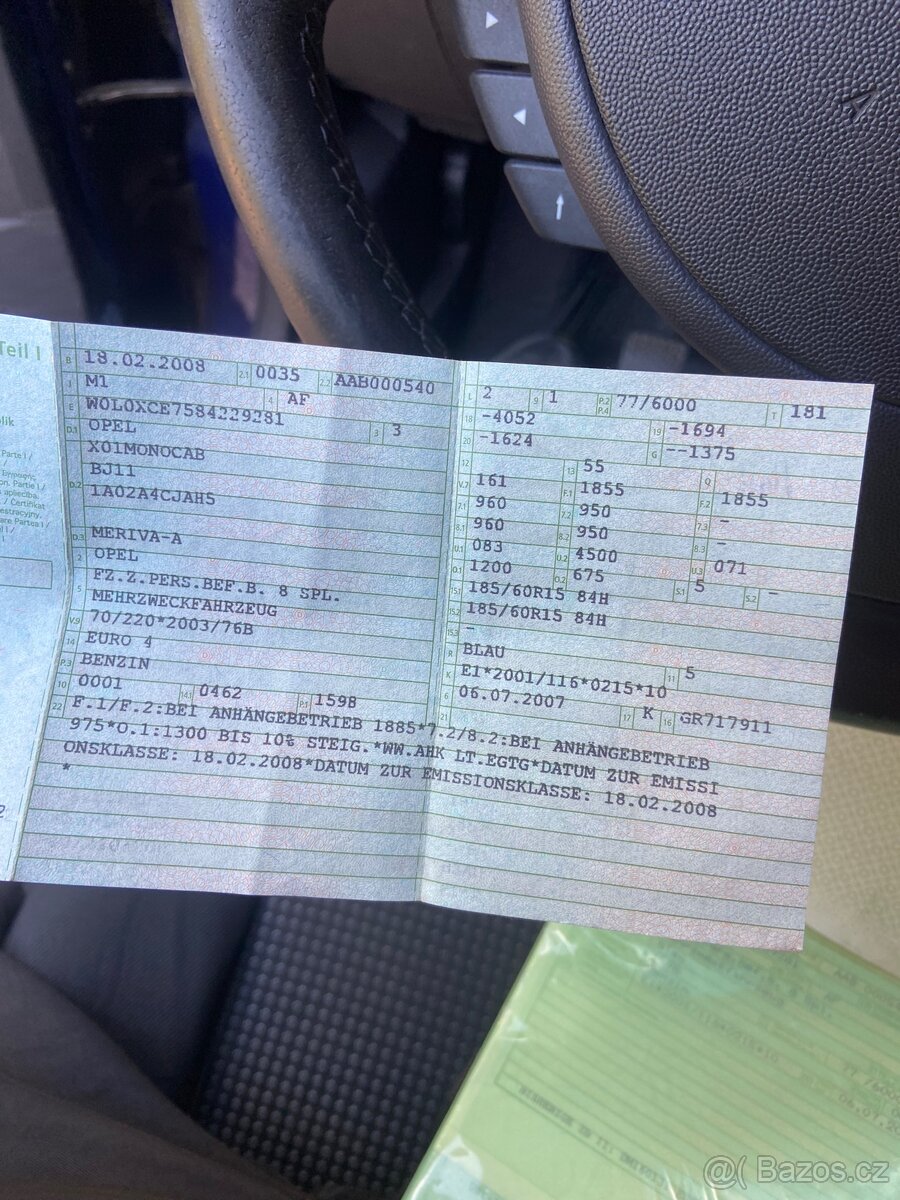 Opel Meriva 1.6 benzin r.v.2008 - 9