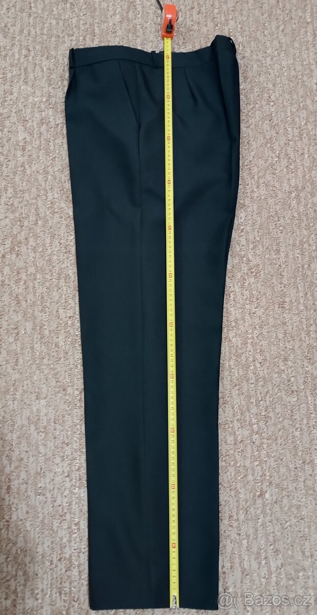 Kalhoty pánské černé k saku - 9