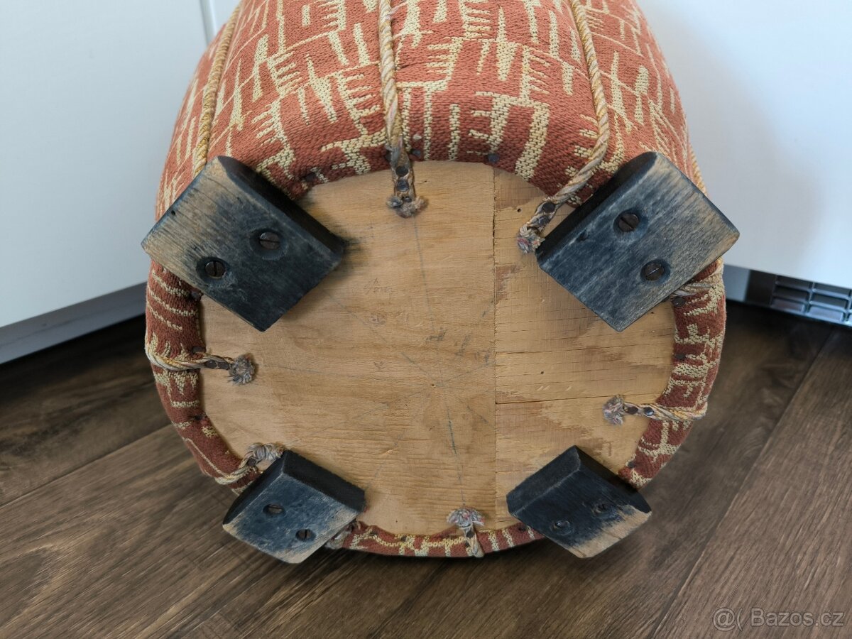 Art Deco taburet "Tulipán" - Jindřich Halabala - 9