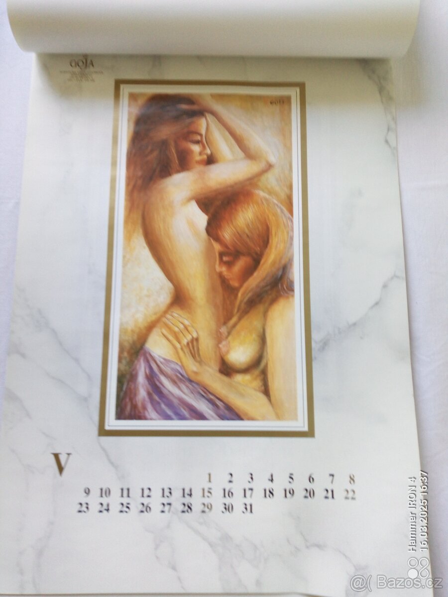 Karel Gott obrazy -kalendář z roku 1994 - 9