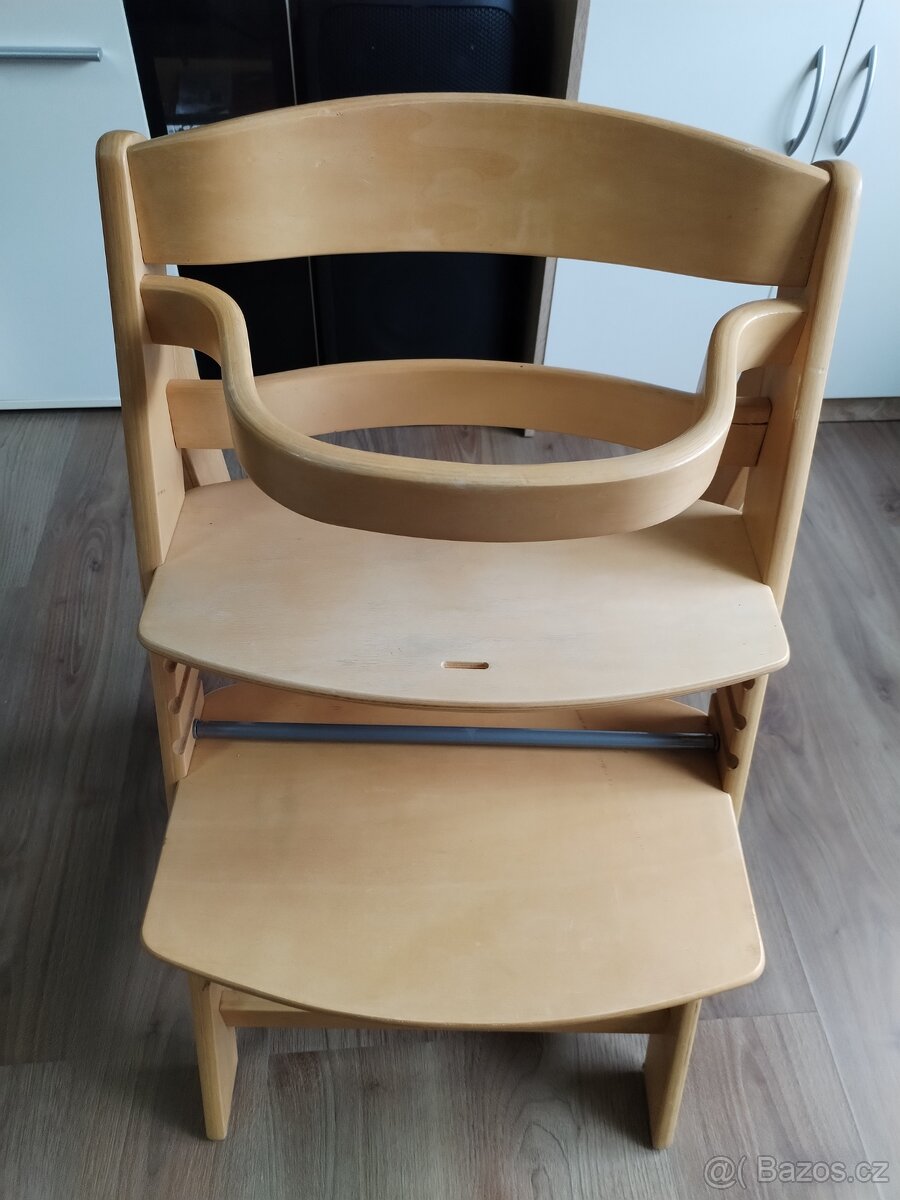 Celodřevěná polohovatelná jídelní židle pro dítě - 9